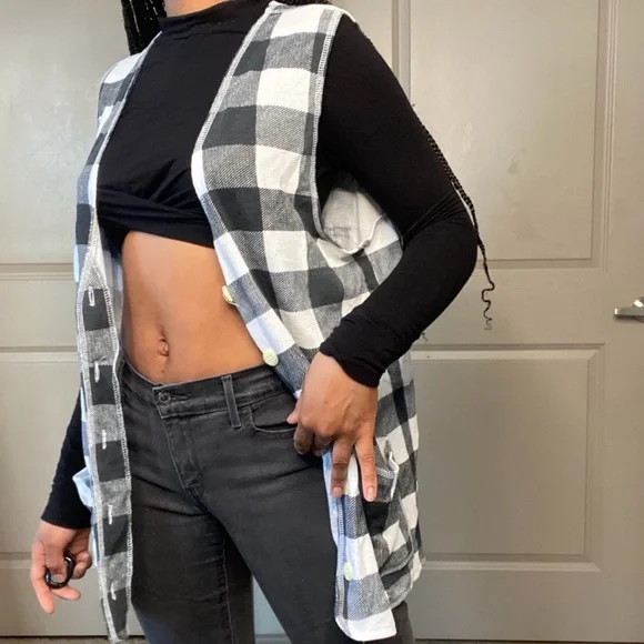 🍂Unisex Checked Vest - Picture 2 of 4